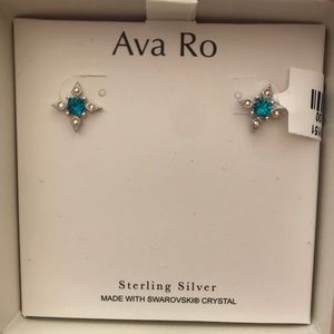 Sterling Silver Swarovski Crystal Earrings